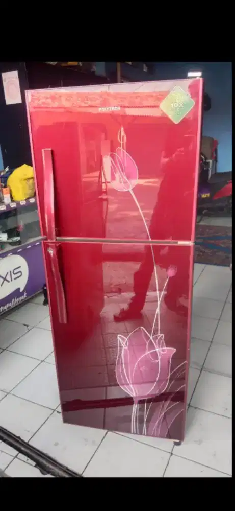 Jual bu kulkas 2 pintu normal dingin beku cepat merk POLYTRON BALEZZA