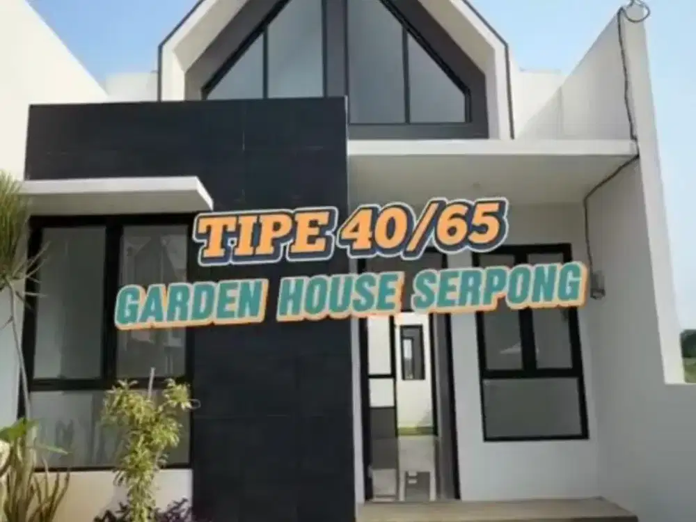 RUMAH GARDEN HOUSE SERPONG DEKAT STASIUN