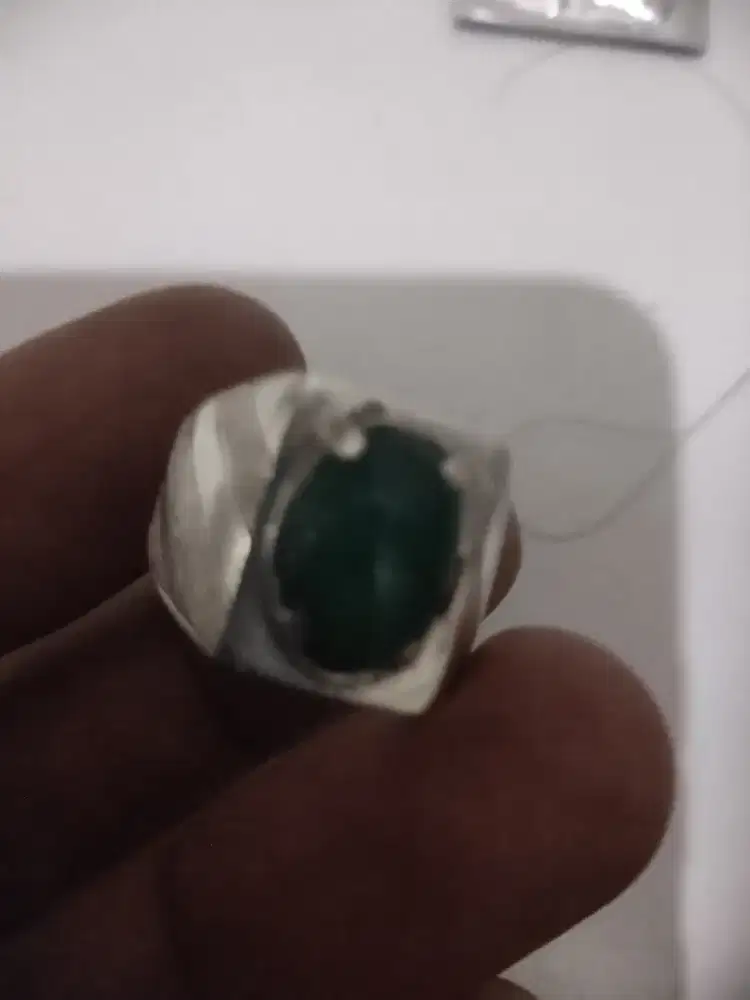 Cincin perak batu bacan doko