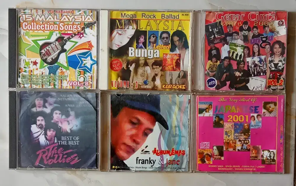 KASET CD & VCD KARAOKE MALAYSIA & INDONESIA NO ORIGINAL