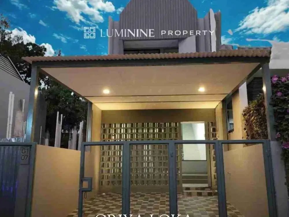 RUMAH BARU DI GRIYA LOKA MODERN MINIMALIS KEKINIAN 1 MENIT KE PINTU TOL BSD,BISA KPR,BEBAS BANJIR! HARGA SPESIAL!
