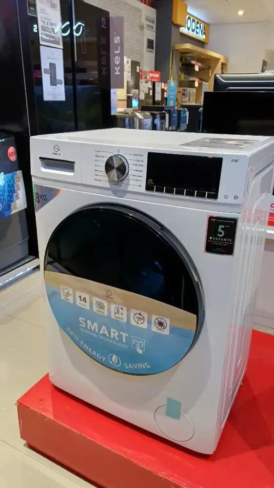 Mesin cuci kels 8KG front loading
