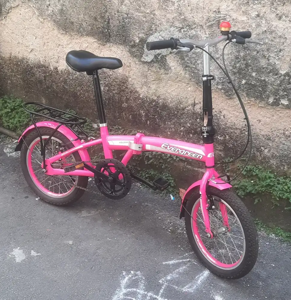 Jual sepeda lipat evergreen uk 16 single speed.