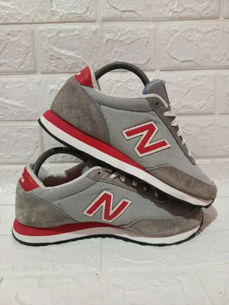New Balance 501 grey red white