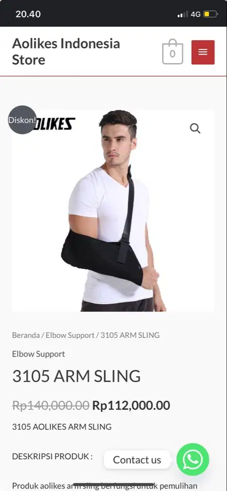 Aolikes penyangga tanggan dan lutut