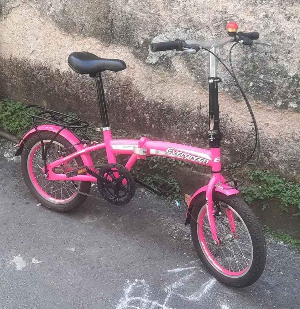 Jual sepeda lipat evergreen uk 16 single speed.