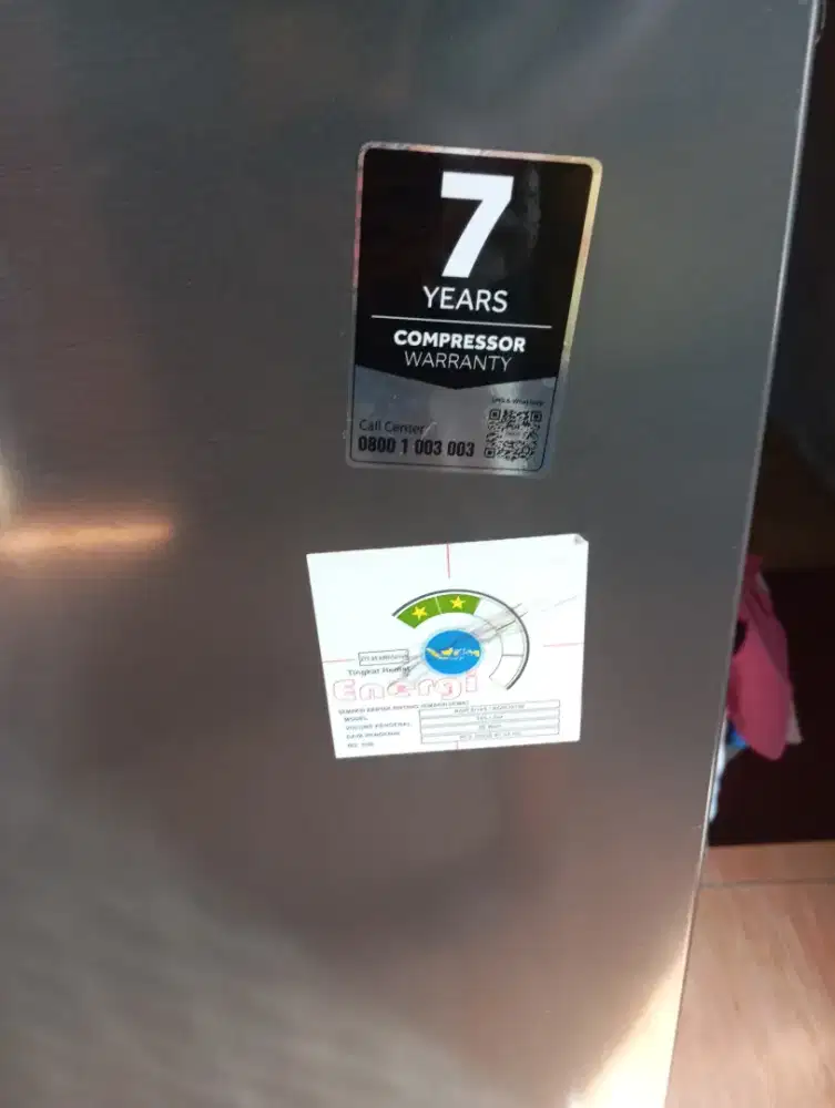 Kulkas aqua baru beli setahun