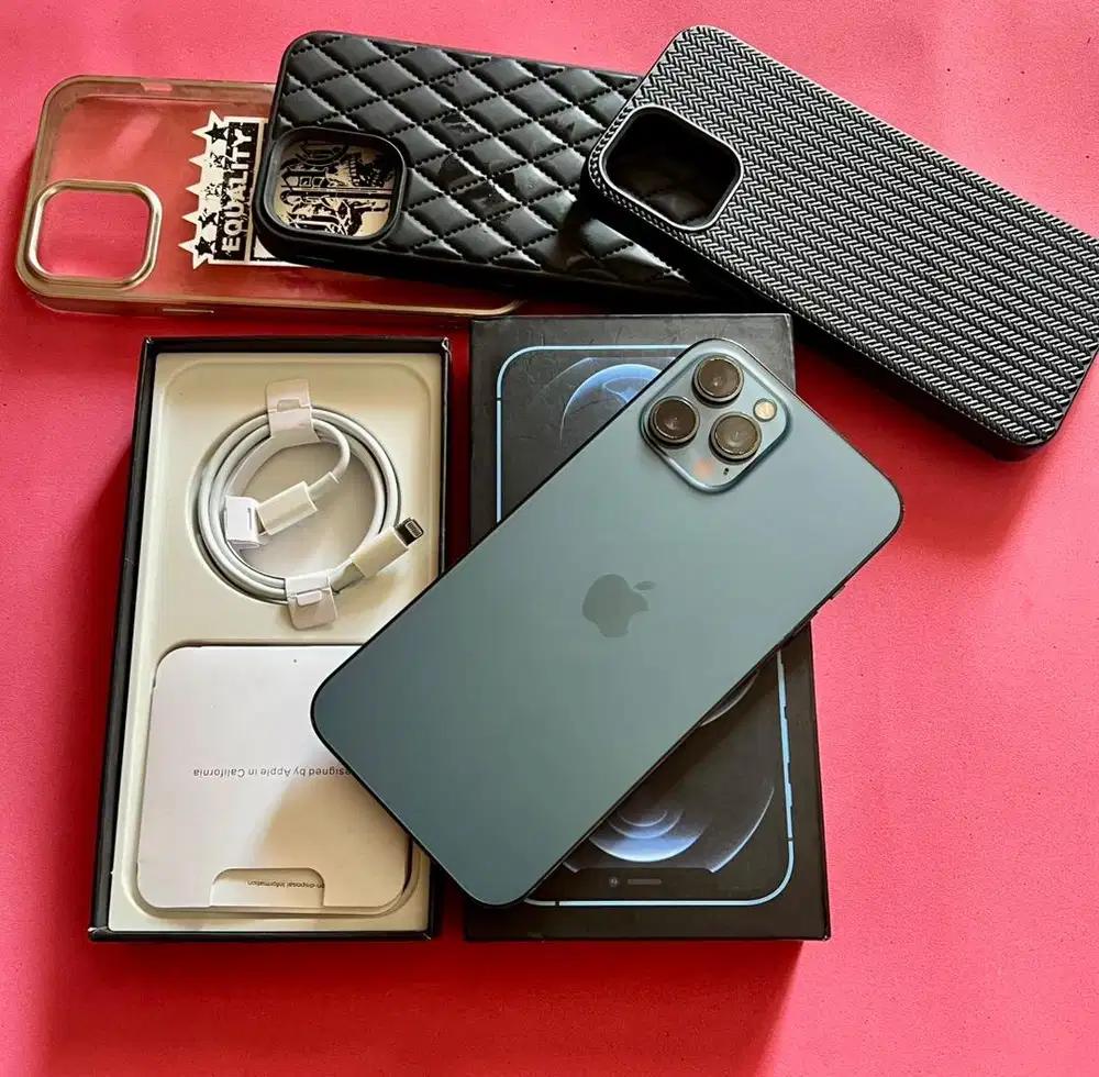 Iphone 12 promax 128gb pasific blue