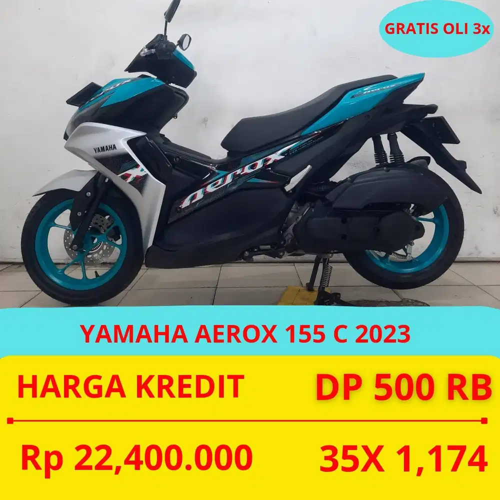 PROMO SUKSES MOTOR YAMAHA AEROX 155 C 2023 DP MURAH 500 RIBU GUYS