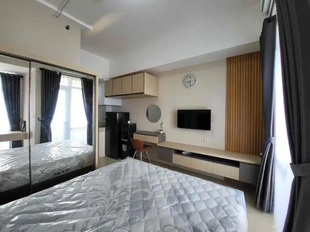 Sewa Studio Apartemen Vasanta Innopark MM2100 Cikarang furnish siap pakai Terbaru dan bersih