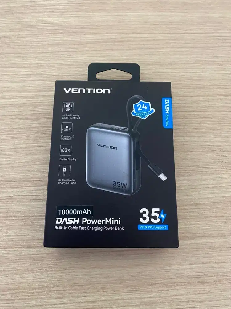 powerbank vention dash mini 10000mah 35w