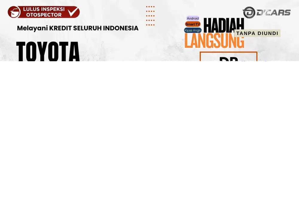 TOYOTA NEW AGYA G 1.2 AUTOMATIC 2023 ORIGINAL DP MINIM