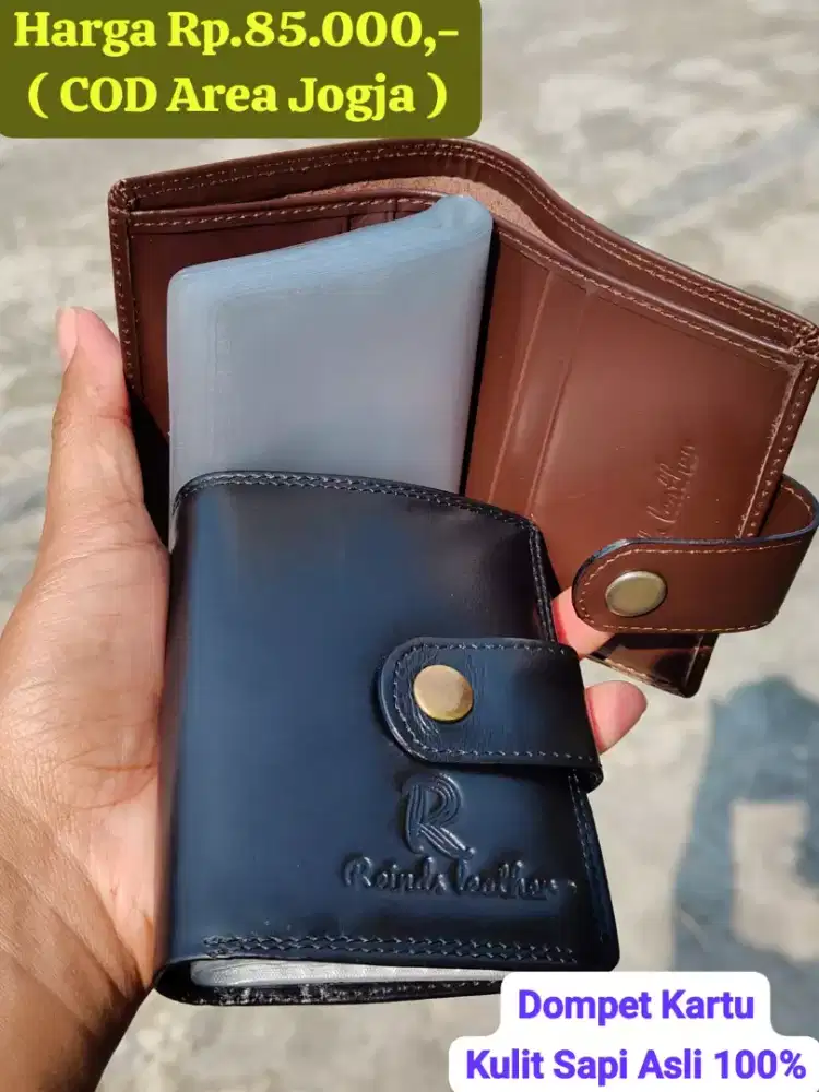Dompet Kartu Bahan kulit Sapi Asli
