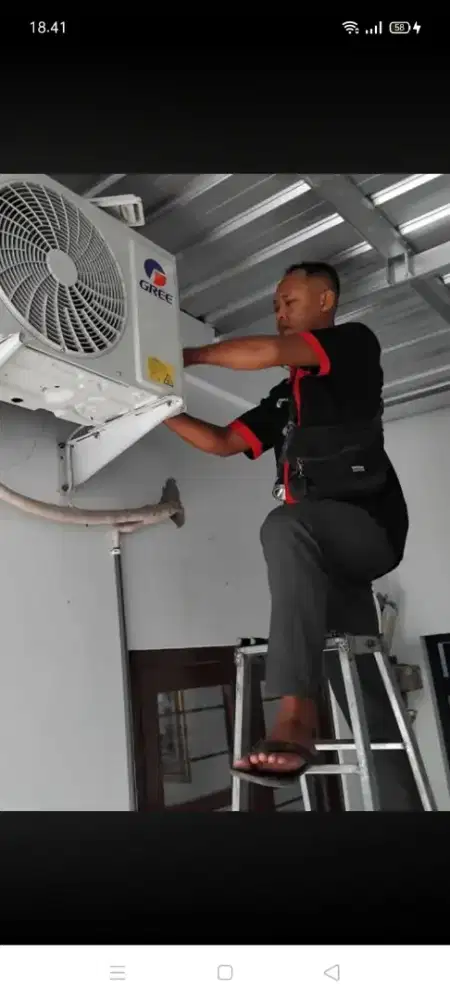 Servis AC kulkas mesin cuci kompa air dll bergaransi