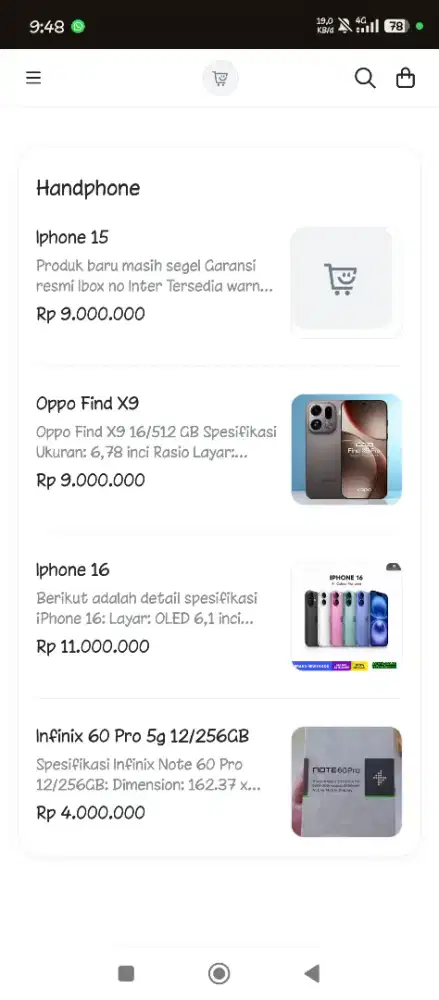 HANDPHONE BARU MURAH, SEGEL BUKAN REPACK