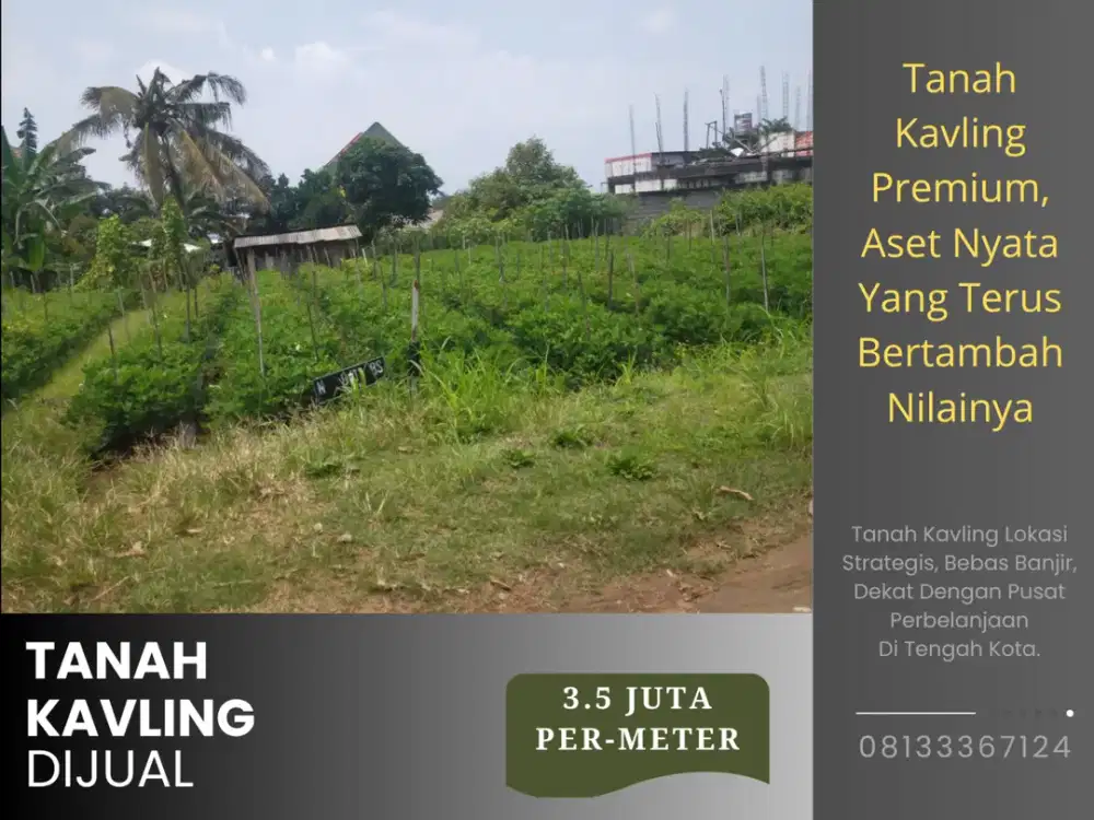 5 Menit Kampus Brawijaya Malang Kavling Dijual Sertifikat