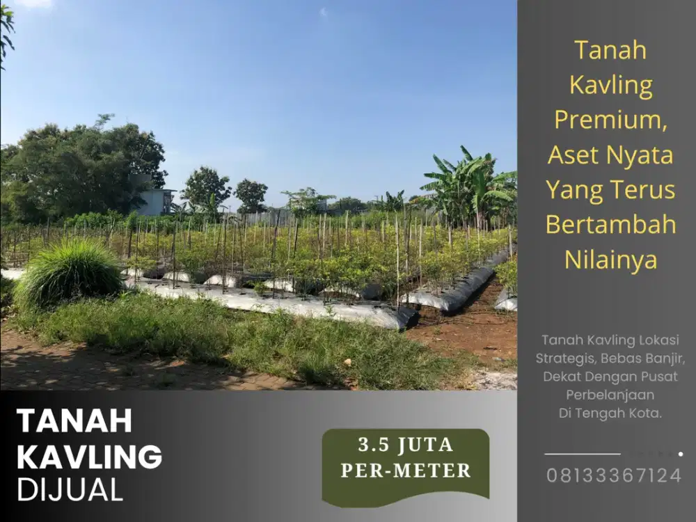 SHM Split 5 Menit Kampus UIN Malang Jual Tanah