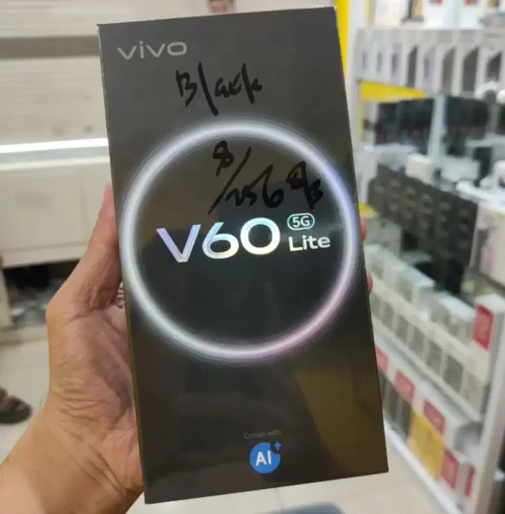 VIVO V60 Lite 5G 8GB+256GB Black BNIB Garansi Resmi Indonesia