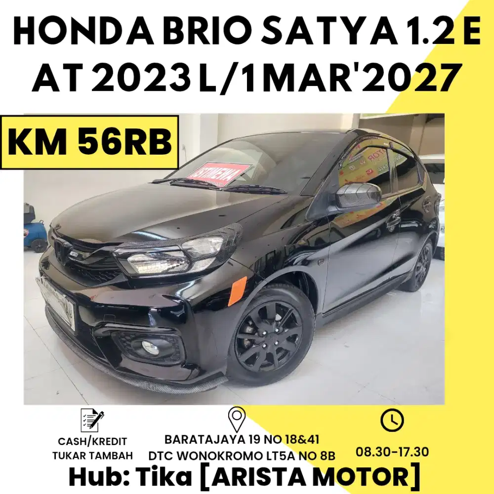 Honda Brio Satya 1.2 E AT 2023 ISTIMEWAH