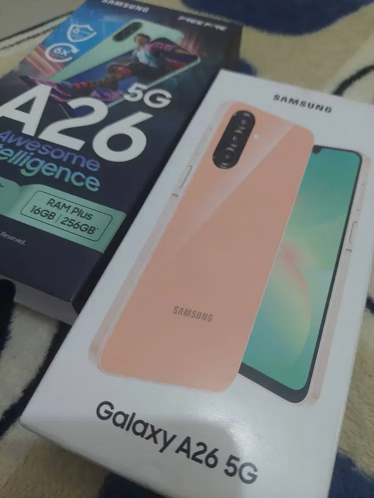DIJUAL SAMSUNG A26 5G (KONDISI BARU, WARNA PEACH PINK, RAM 8GB 256GB