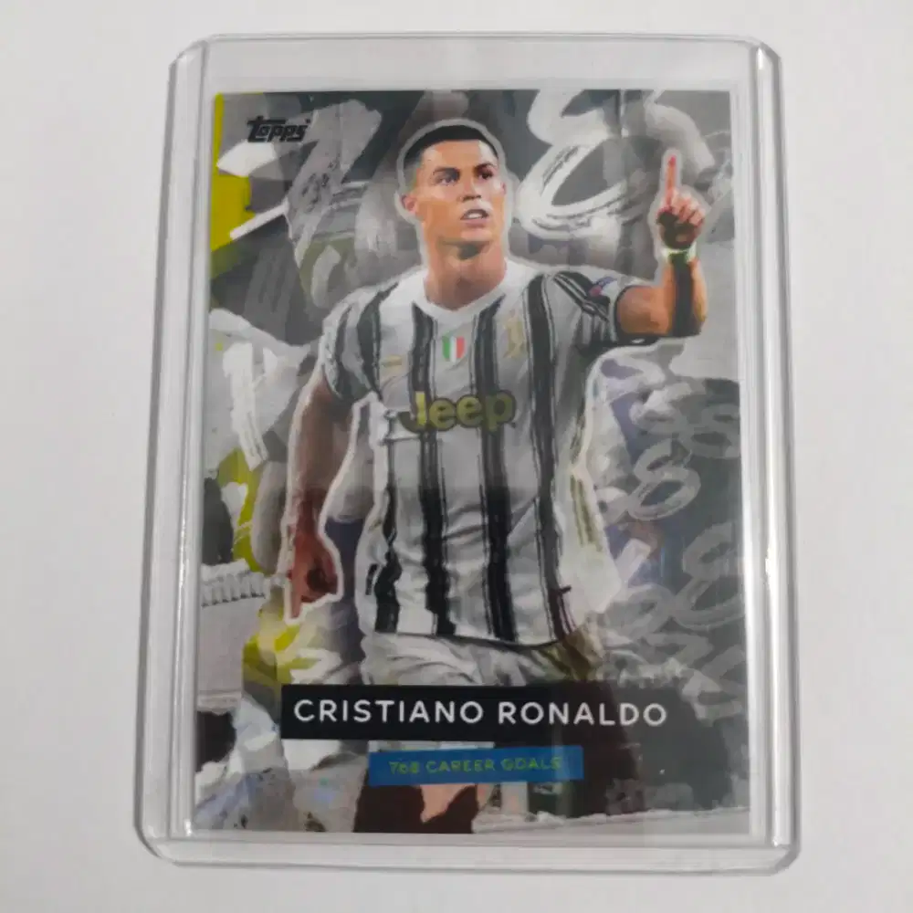 Kartu Bola Topps Christiano Ronaldo 768 Carrer Goal