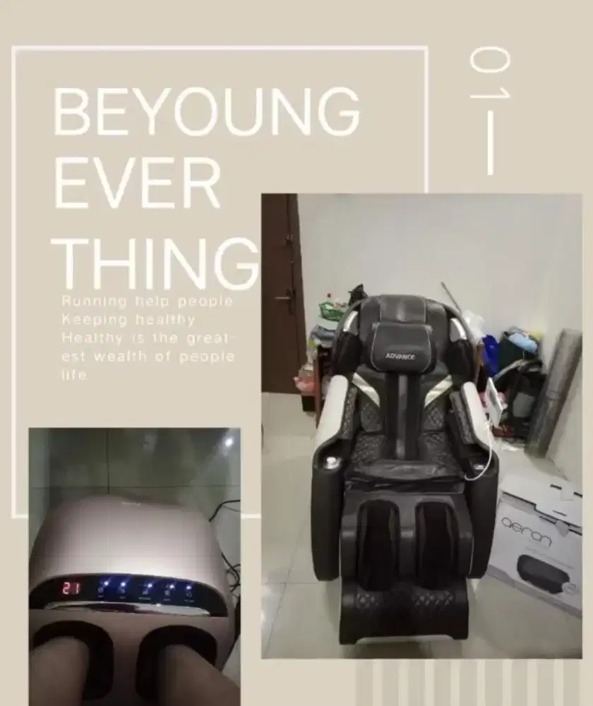 Kursi Pijat Terapi Advance dan Alat Reflexy kaki Inlife Aeron