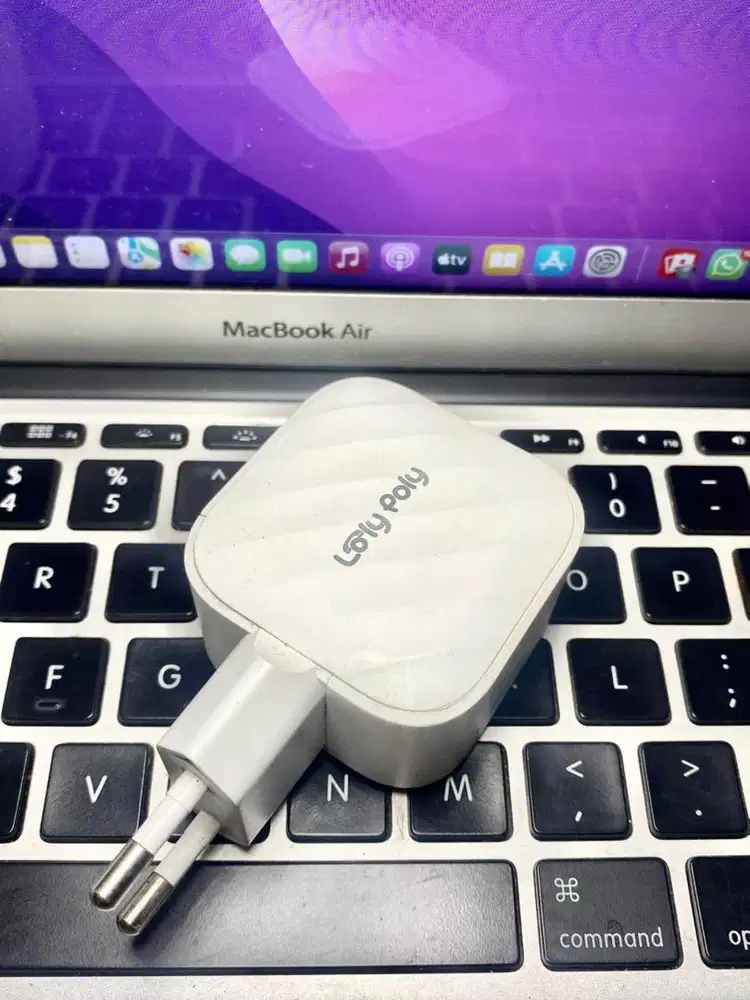 LOLYPOLY Kepala Charger GAN Quick Charger 2 port Type C PD 45W