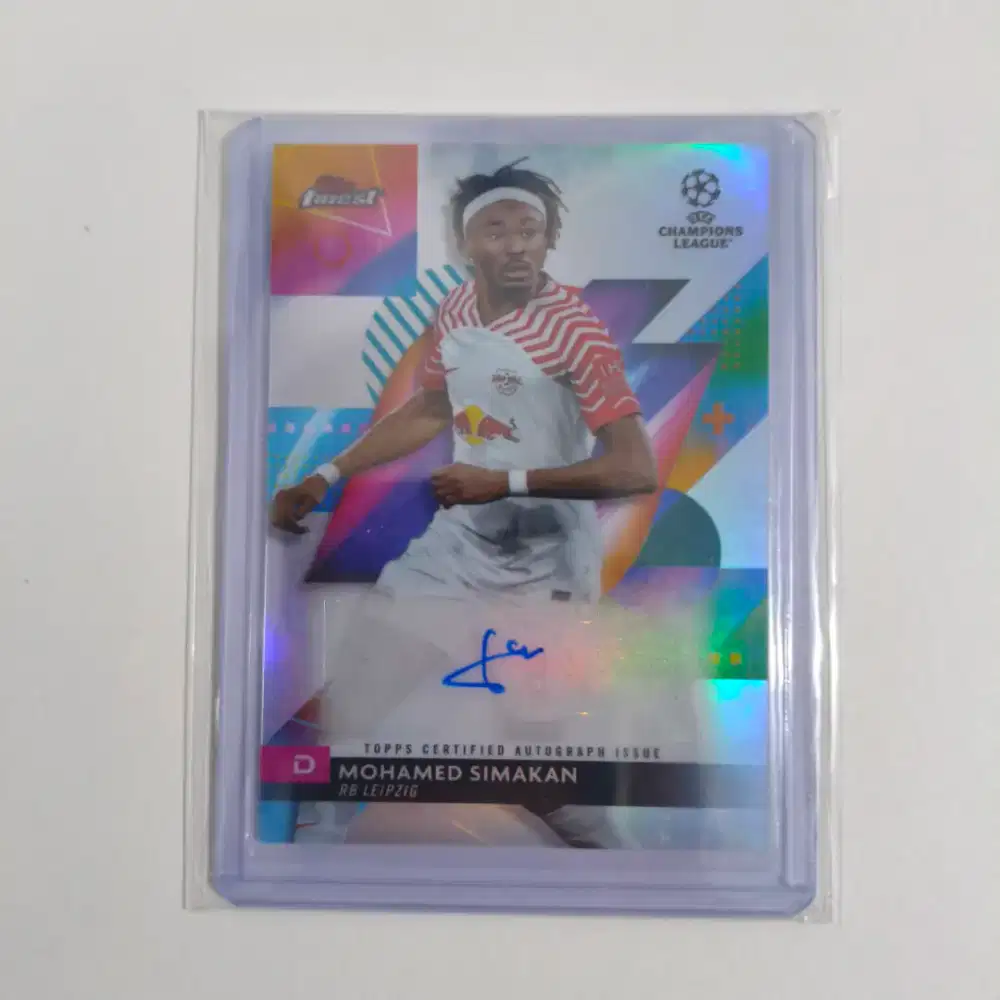 Kartu Bola Topps Autograph Mohamed Simakan