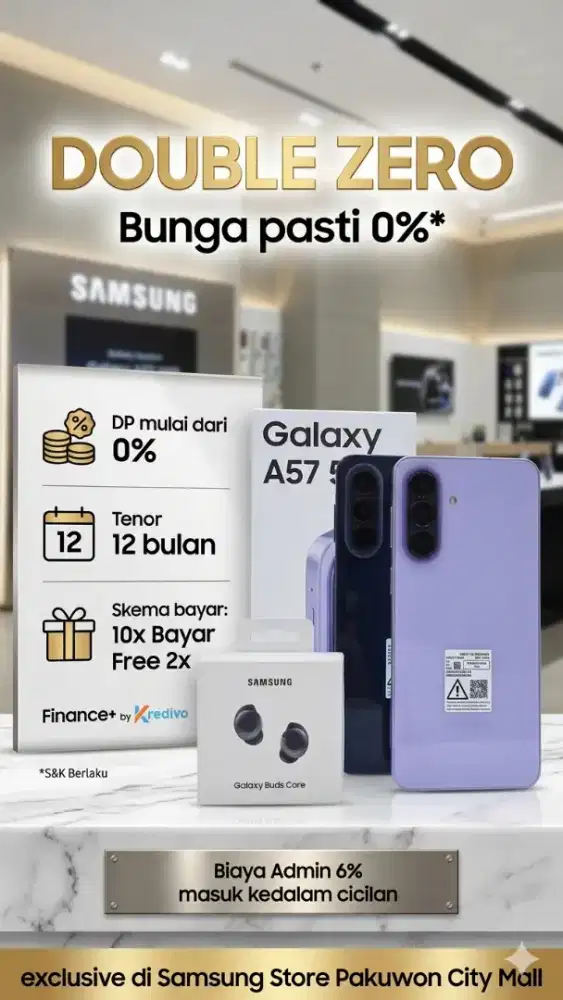 PROMO!!! SAMSUNG A57 free 2x Cicilan