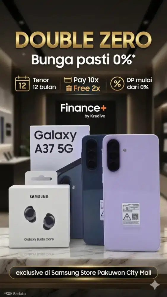 PROMO!!! SAMSUNG A37 free 2x Cicilan