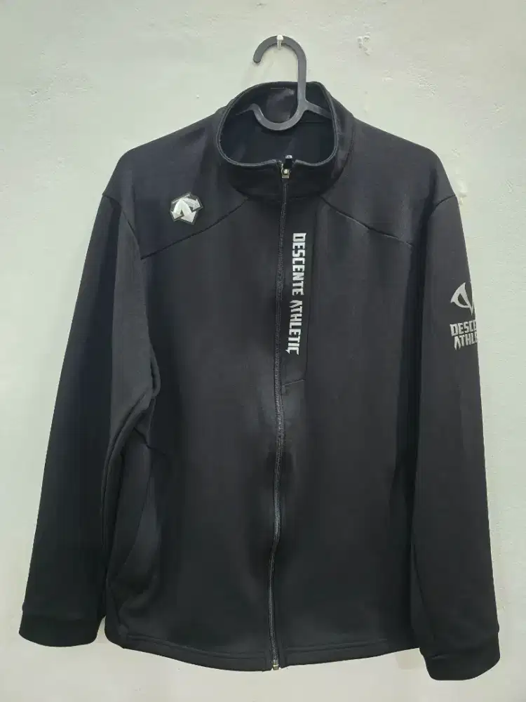 Jaket track top pria descente black