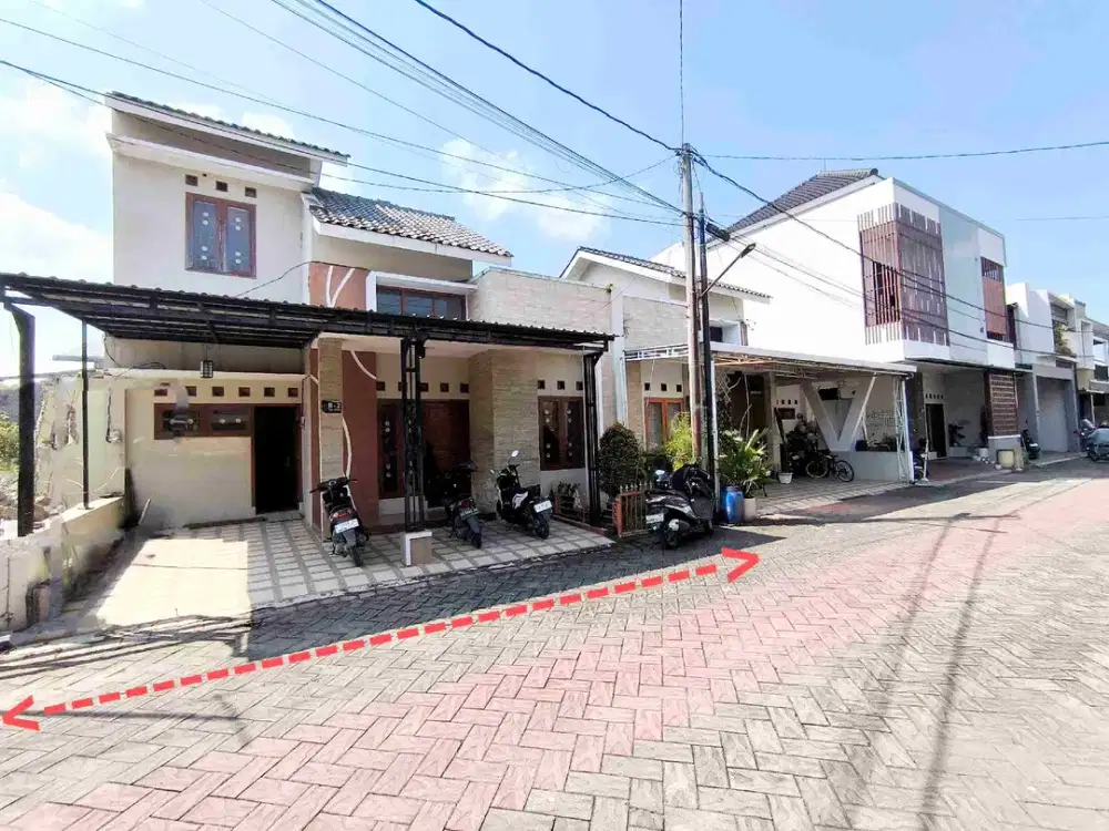 rumah cluster one gate access bersatpam akses 8 meter dekat jl raya murah