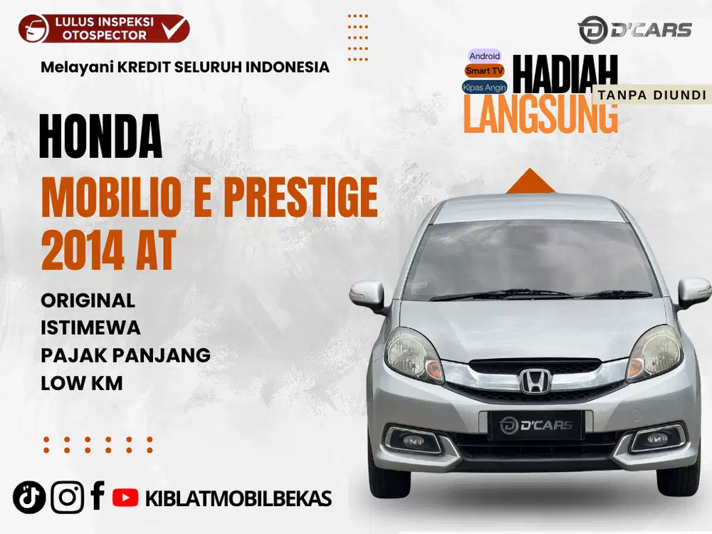 HONDA MOBILIO PRESTIGE AUTOMATIC 2014 DP RENDAH ORIGINAL