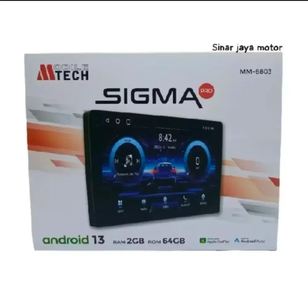 Head unit android mtech sigma 9 inch ram 2/64 layar incell