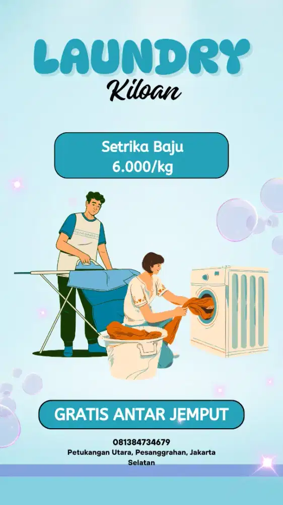 Jasa Setrika Baju Kiloan