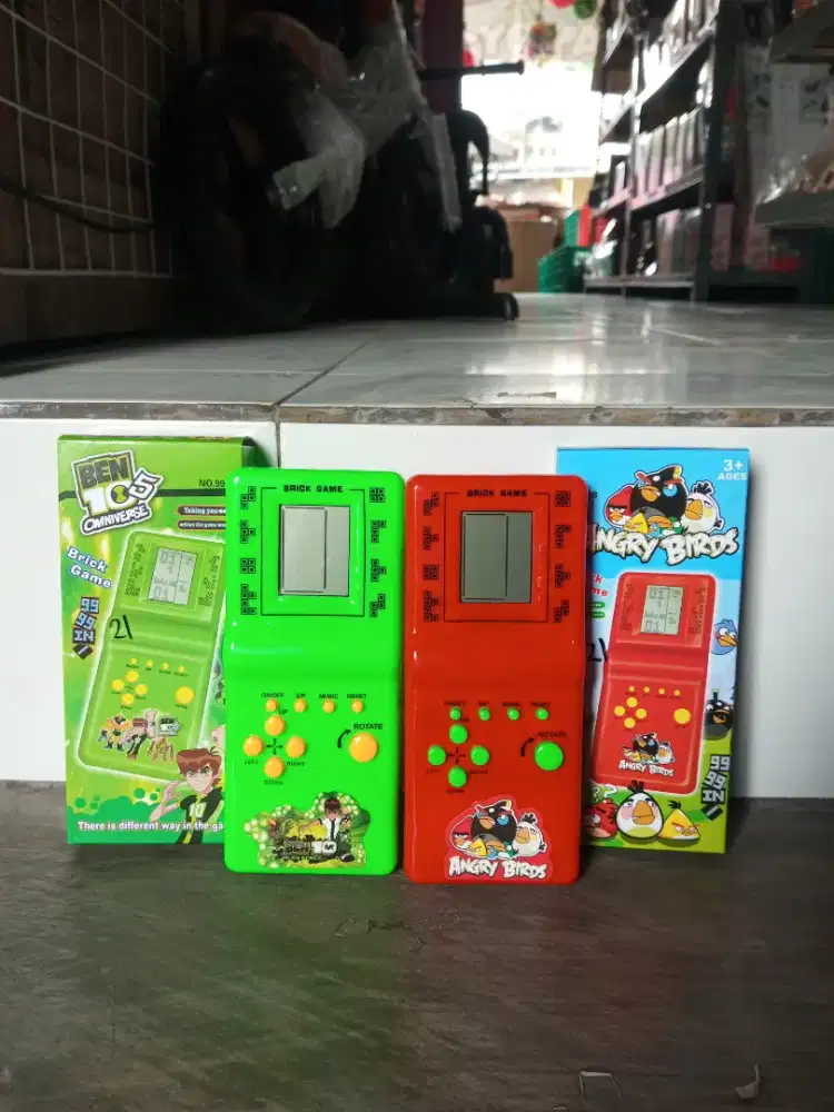 Mainan anak gamebot tetris baterai