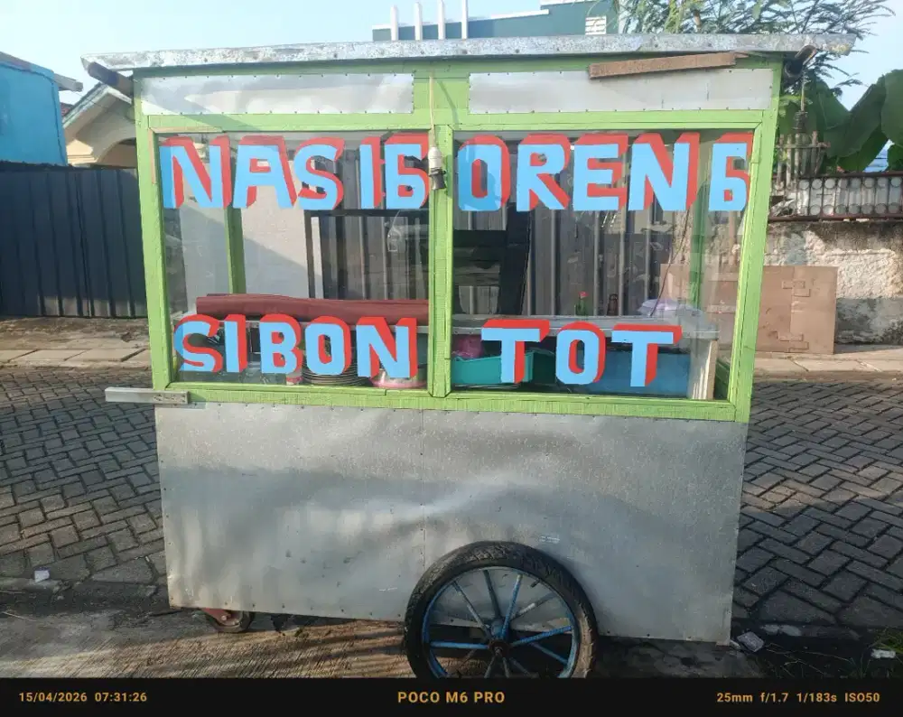 Jual gerobak lengkap nasi goreng