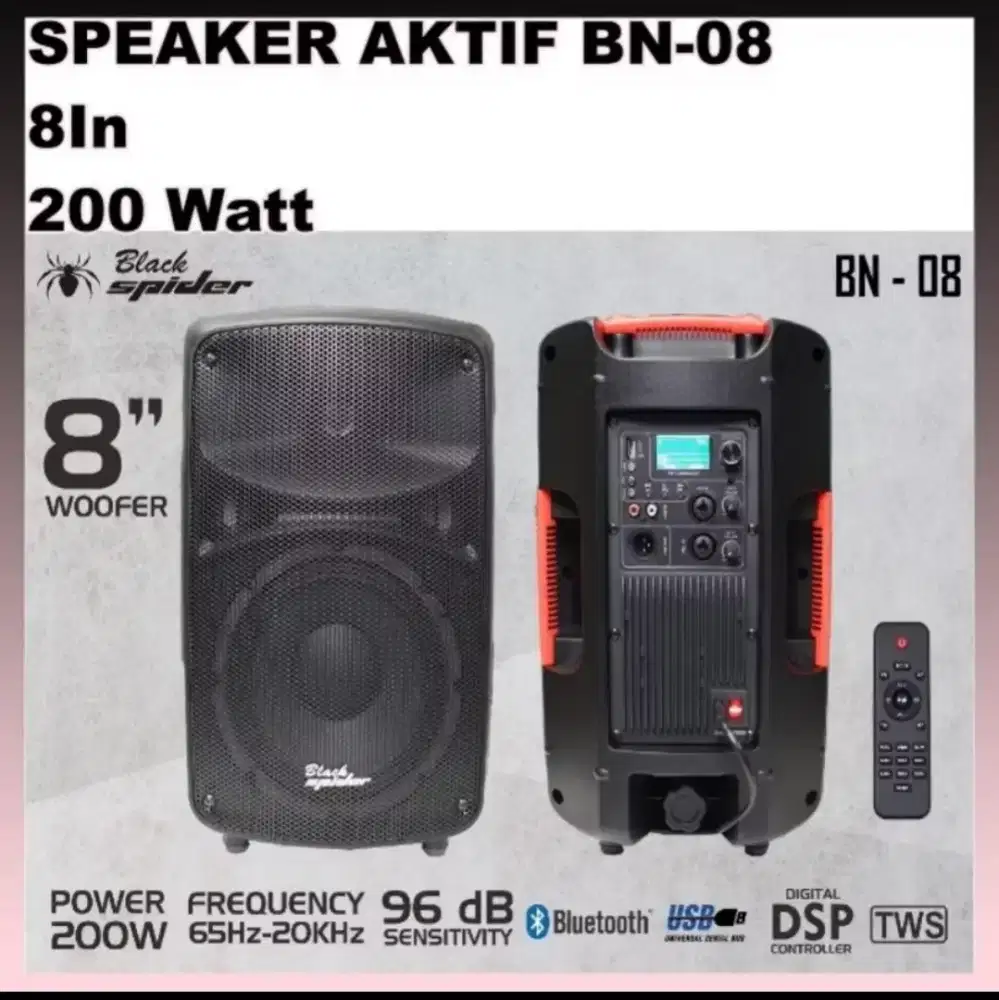 Jual murah NEW Speaker Aktif  Blackspider 8 Inc