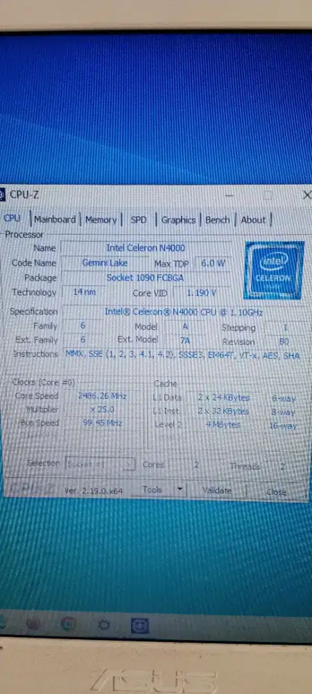 laptop asus x441ma ram 4 ddr 4 hdd 1tb