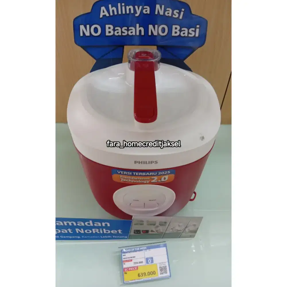 Philips Ricecooker White Red