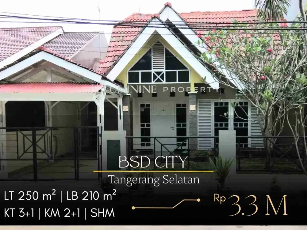 DIJUAL RUMAH DI BSD CITY - TANGSEL
