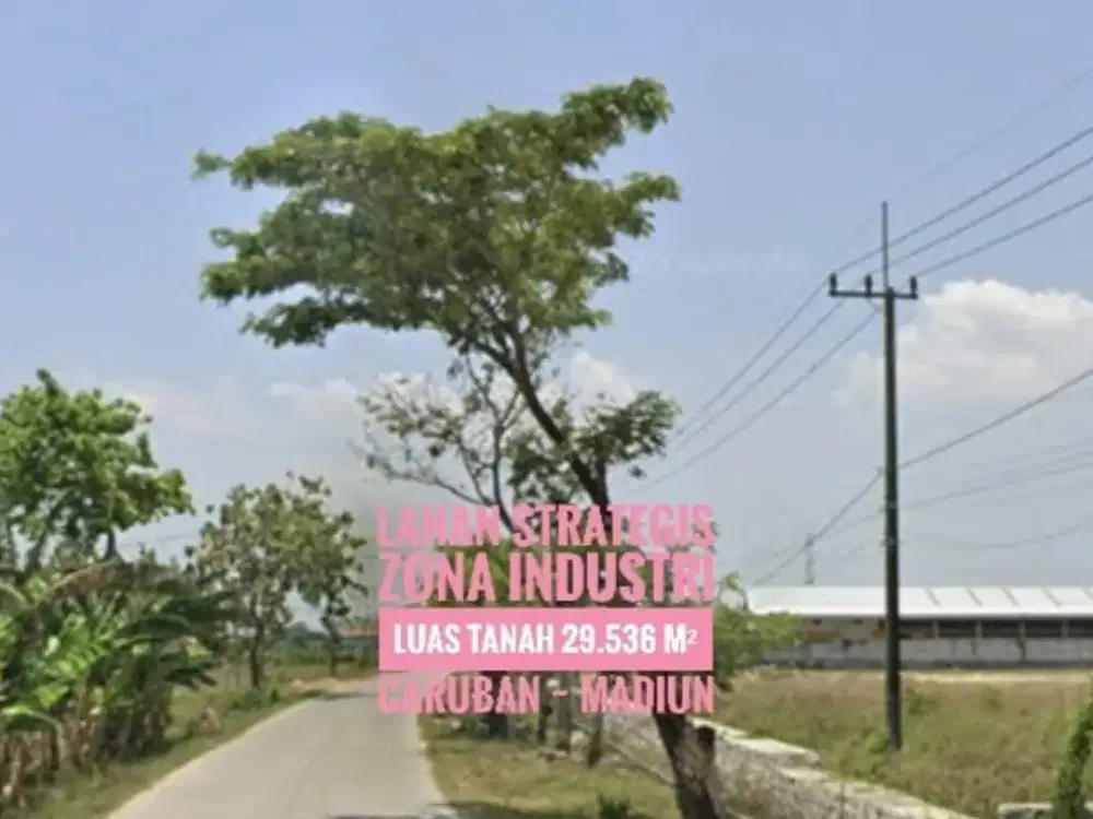W// Tanah KIP (Kawasan Peruntukan Industri) Caruban MADIUN, Lokasi Istimewa