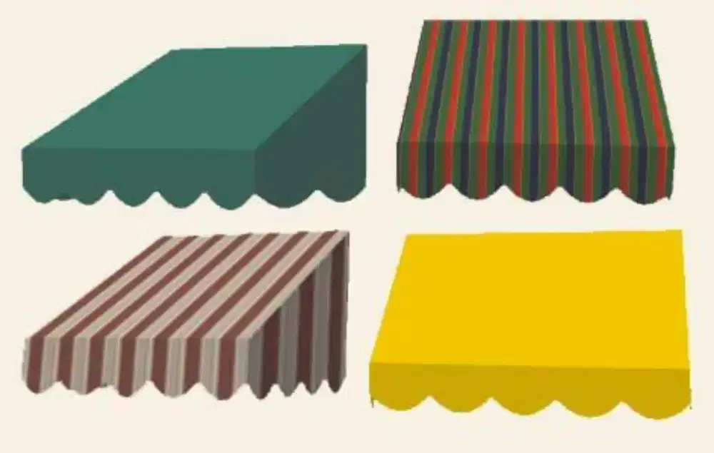 Kanopi Kain Awning Gulung Outdoor Waterproof Anti UV | Kanopi Tampias