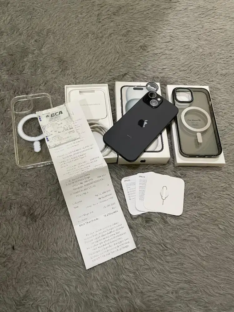 IPhone 15 Black iBox BH 100 Garansi On 2027