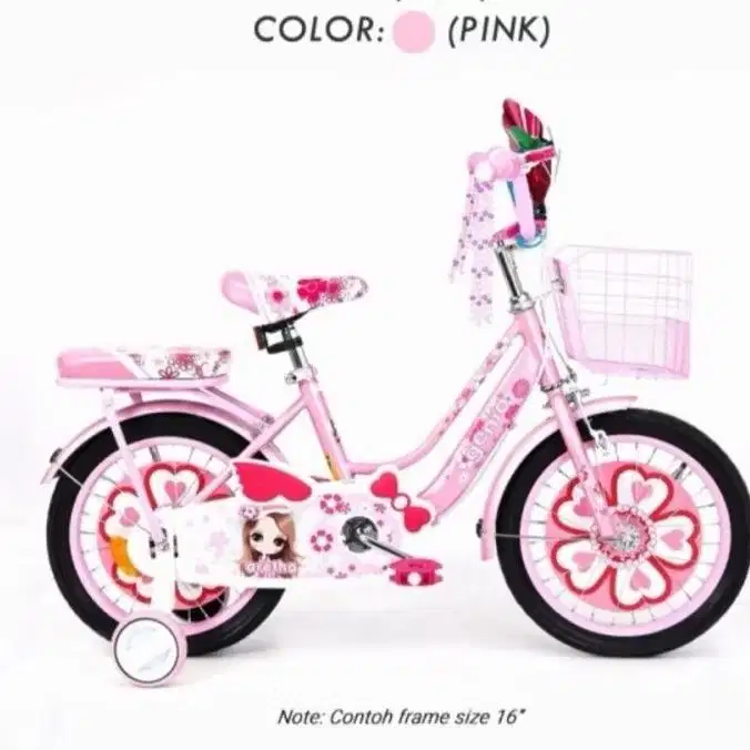Sepedah anak perempuan