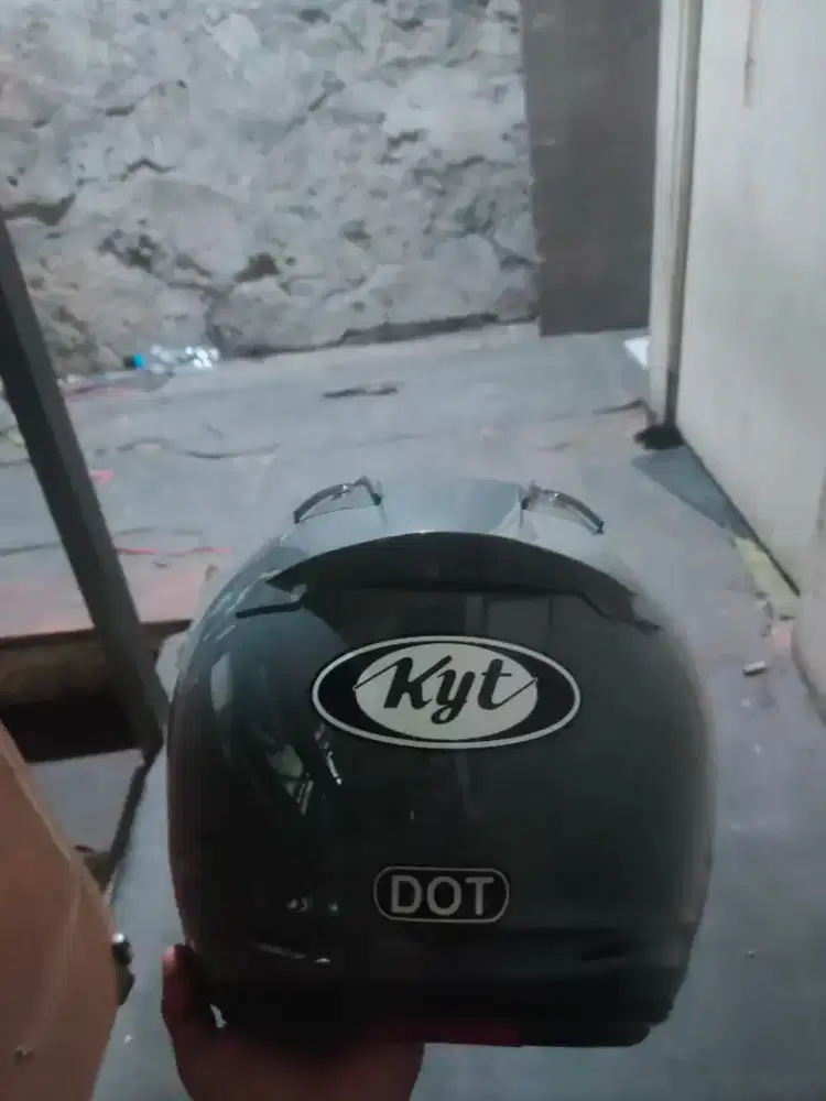 HELM KYT DJ MARU SILVER SIZE XL