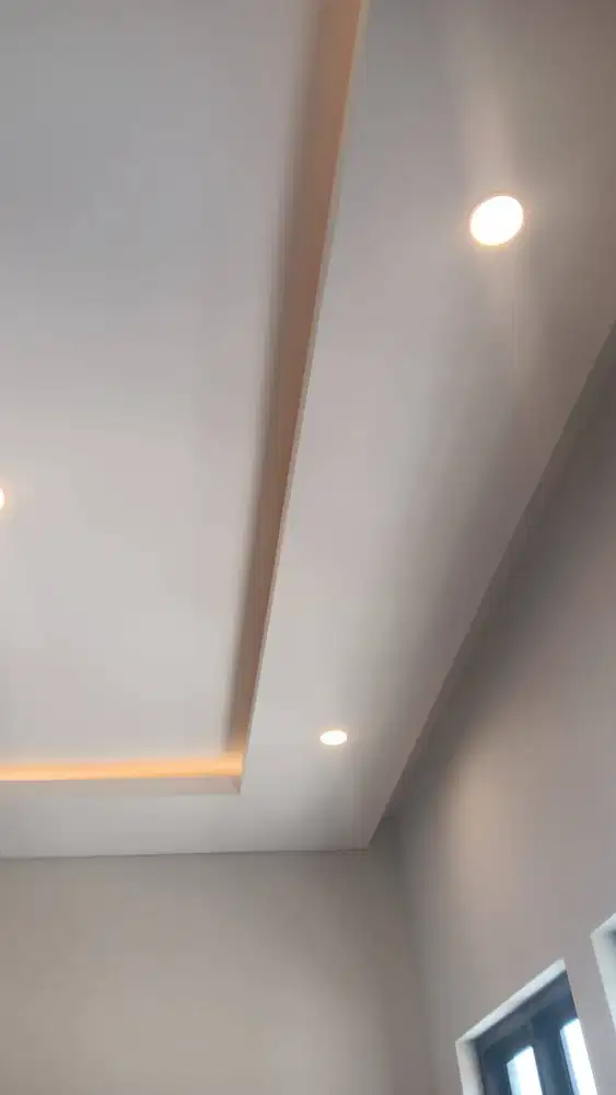 Pasang Untuk Partisi - Plafon Gypsum / PVC + Kusen Alumunium + Cat