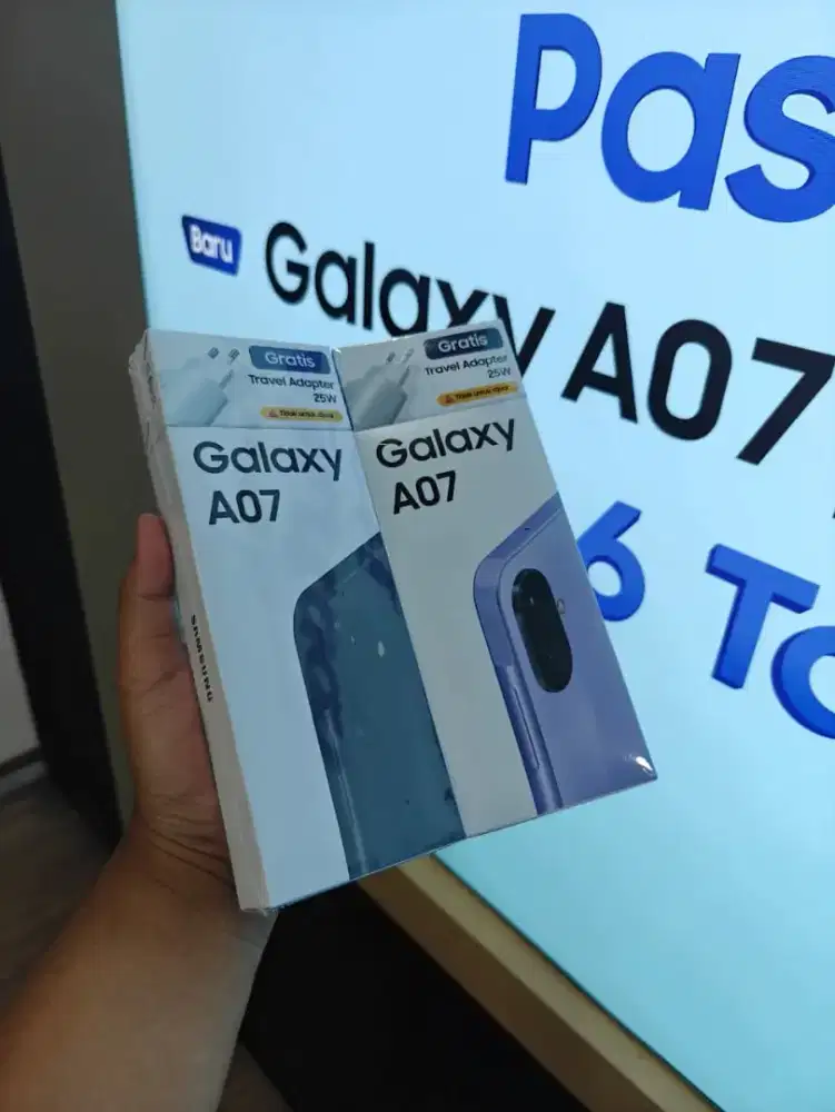 SAMSUNG GALAXY A07 RAM 4/64GB FREE ADAPTOR 25W & SOFTCASE 100% RESMI