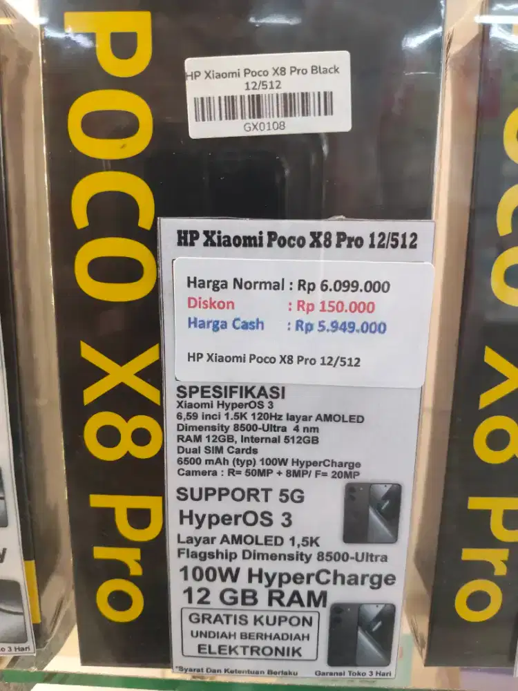 Promo 0% POCO X8 Pro 12/512 GB