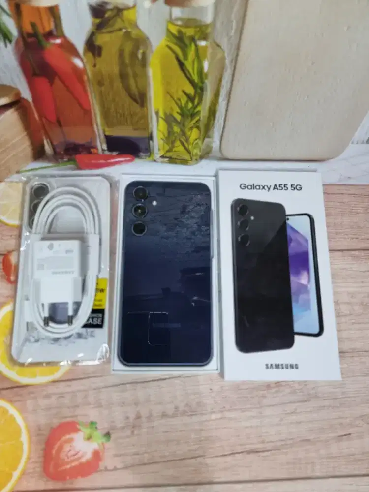 Hp likenew samsung A55 5G 8/256 supermulus grns resmi  free ADAPTOR